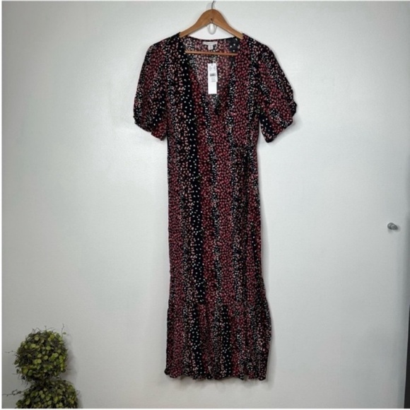 NWT Topshop Peplum Frill Wrap Maxi Dress | Size 2 | Floral Cottagecore‎ - Picture 2 of 8